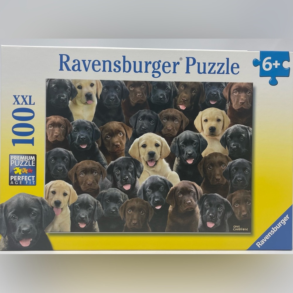 RAVENSBURGER:'Labradors' Jigsaw Puzzle, 100 Pieces